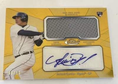 2013 Topps Finest Gold  Autograph Jumbo Relic Rookie Refractor Avisail Garcia - Image 1 of 2