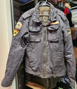 Scotch & Soda Dublin Sanforized Union Made Mens XXL Blue Jacket Quilt Lined T* - Picture 1 of 9