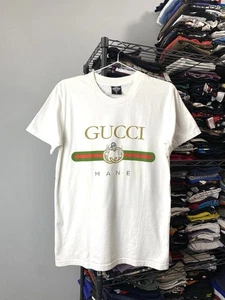 Gucci Mane Rap T Shirt Posty Migos Travis Scott Astroworld White S Size - Picture 1 of 5