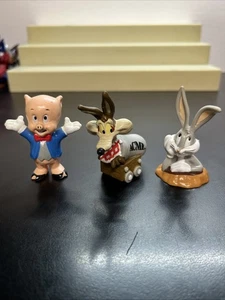 Looney Tunes Bugs Bunny Porky Wile E Coyote PVC Figures Applause E8 - Picture 1 of 5