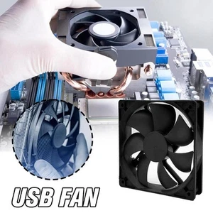 Computer Small Fan USB Fan For PC Computer Case Cooling Cooler Fan✨B1 D3P7 H9T2 - Bild 1 von 10