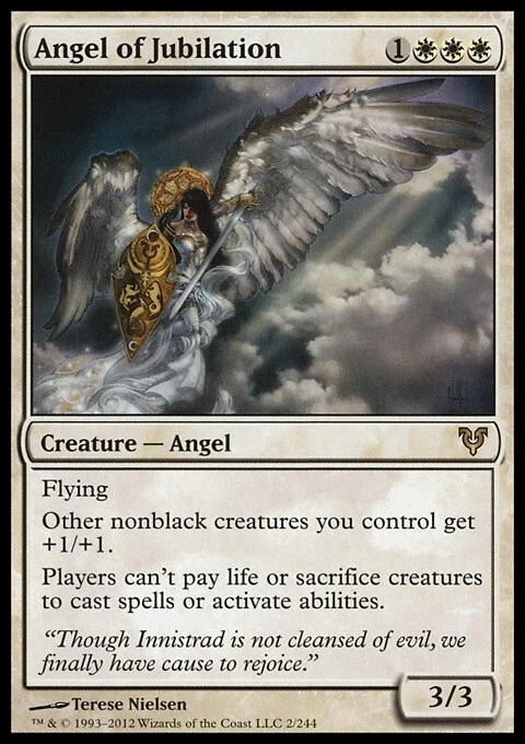 MTG Magic the Gathering Angel of Jubilation (2/252) Avacyn Restored LP - Image 1 of 1