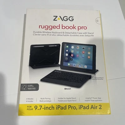 Teclado y funda ZAGG Rugged Book Pro Bluetooth para Apple iPad Pro 9,7" con... Foto 1 de 4