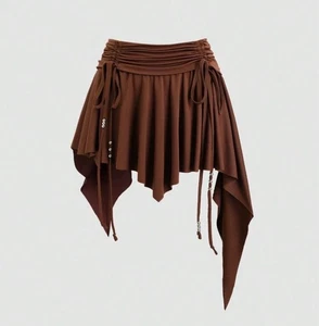 Women's New Autumn Western Cowgirl Style Beach Casual Ruffle Skirt - Picture 1 of 5