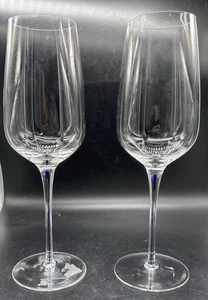 2 Leonardo Weingläser Kobaltblau Mittelstiel. Transparent 11 Zoll groß - Bild 1 von 4