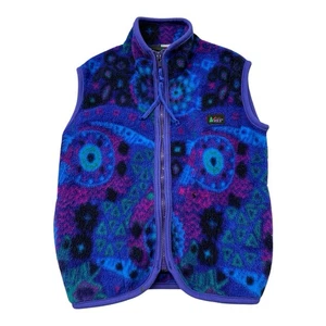 Vintage REI Fleece Polartec Aztec Geometric Retro Full Zip Vest Kids Size S/M - Picture 1 of 11