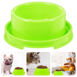 Cuencos de comida circular para mascotas platos de alimentación para perros para cachorros y gatos (verde) - Imagen 1 de 12