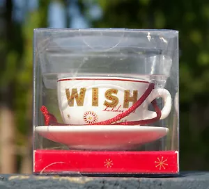 Starbucks Kaffee Weihnachten 2006 Holiday Ornament Wish In Box Tasse Untertasse Teller - Bild 1 von 8