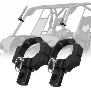 Pair ATV UTV Mount Brackets For LED Whip Lights Bar For 1.75" to 2" Rollbar Cage - Imagen 1 de 10