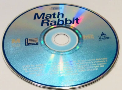 1998 Math Rabbit Learning Company PC CD ROM Windows 3.1/95/98 & Mac DISC ONLY - Image 1 of 2