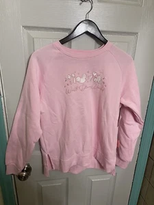 Walt Disney World Pink Sweatshirt Bow Castle Size XL X-Large New - Picture 1 of 3