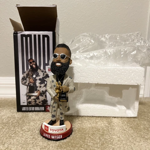 NEW Houston Rockets James Harden MVP 2018 2019 Limited Edition Bobblehead NIB Cover