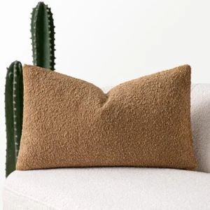 Pack of 1 Throw Pillow Cover 12x20 Inch Decorative Couch 12" x 20" Brown - Picture 1 of 2