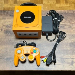 Nintendo GameCube console Spice Orange Japan only GC with cable Used From Japan - Picture 1 of 8