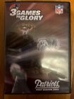 3 Games To Glory New England Patriots 2002 - Super Bowl XXXVI DVD - Tom Brady! •