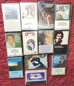 Johnny Mathis Barry Manilow Gordon Lightfoot Helen Reddy MORE Cassette Tape Lot - Picture 1 of 6