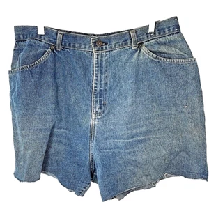 Saddle King Cut Off Jean Shorts Mens 33 Blue Frayed Hem Classic Rise Denim - Picture 1 of 7