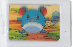 POKEMON MARILL RARE PIKA-0029D/DVD VIZ VIDEO PROMO CARD 3D LENTICULAR - NM - Picture 1 of 2
