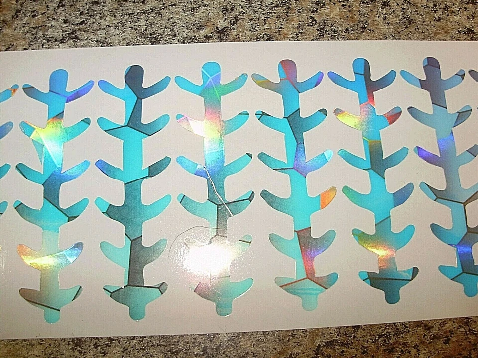 THE FISHING LURE TAPE COMPANY MOONSCAPE UV CLEAR Ladderback Die Cut Fishing Lure Tape 6 Sizes