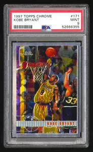 1997 Topps Chrome #171 Kobe Bryant PSA 9 Best Quality Card and Lowest Ebay Price - Bild 1 von 2