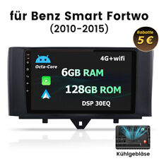 Produktbild - 6+128G Wireless Carplay Android Auto Autoradio 2DIN DAB Für Benz Smart 2010-2015