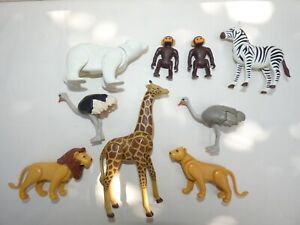 lot de 9 animaux sauvages playmobil