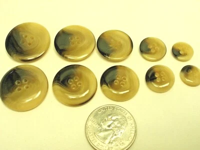 New Brown Buttons suits, jackets sizes 1 inch,7/8 13/16 5/8 1/2   #MB - Image 1 of 4