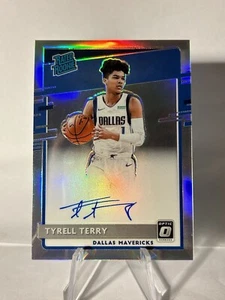 2020-21 Panini Donruss Optic Rated Rookie Holo Auto Tyrell Terry RC Mavericks - Picture 1 of 2