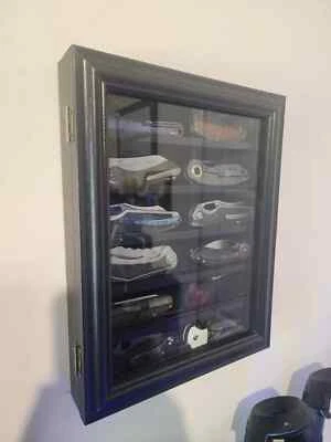 Knife Display Case Cabinet 12+ Wood Pocket Knives Holder Wall Black Shadow Box — 第 1/4 张图片