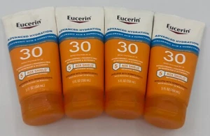 EUCERIN ADVANCED HYDRATION LIGHTWEIGHT SUNSCREEN LOTION SPF 30 5 OZ (LOT OF 4) - Picture 1 of 3