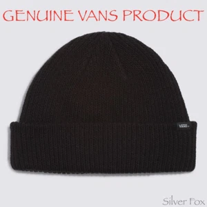VANS CORE BASICS BLACK BEANIE WINTER KNITTED SKI CAP HAT BRAND NEW WITH TAGS - Picture 1 of 3