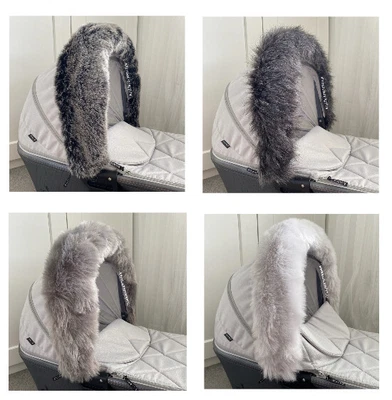 FUR COAT NO NAPPIES Das Original Luxus Venicci Kunstfell Kinderwagen Kapuze Besatz - Buggy Kinderwagen Zubehör