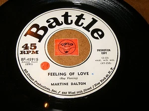 MARTINE DALTON - FEELING OF LOVE - GO BACK TO HER ARMS  / LISTEN - GIRL POPCORN - Picture 1 of 2