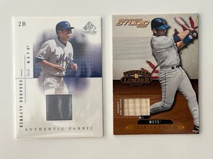 Donruss Studio Edgardo Alfonzo Bat Relic 2001 + camiseta usada en el juego 2001 Upper Deck - Imagen 1 de 2