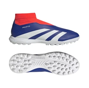adidas Predator League Laceless TF Turf -Lucid Blue/Cloud White/Solar Red - Picture 1 of 11