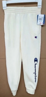 Pantalones deportivos para niños jóvenes campeones forrados de lana con logotipo con letras talla XS Foto 1 de 2