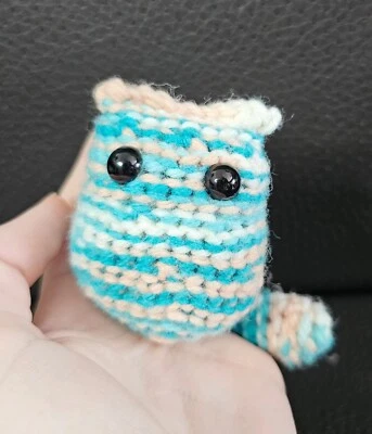 Itty Bitty Crochet Kitty - Sea Colors - Image 1 of 4
