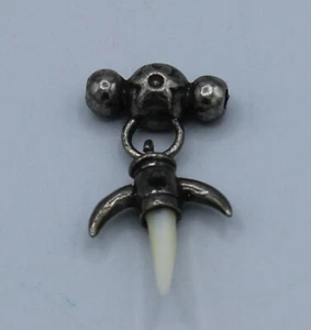 Tiger Tooth Pendant Vintage 1997 Alchemy Spirit English Pewter No Necklace - Picture 1 of 3