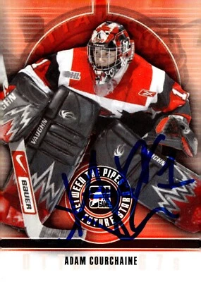 Adam Courchaine - Signed 2008-09 In The Game Between The Pipes Future Stars #1 - Image 1 of 2