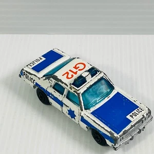 Matchbox 1979 SFPD Plymouth Gran Fury Police Car g12 Die Cast Vintage White Blue - Picture 1 of 10