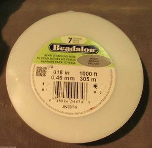7 Strand Beading wire 1000 foot spool Choose diam Clear + Stainless Free Shippin - Picture 1 of 4