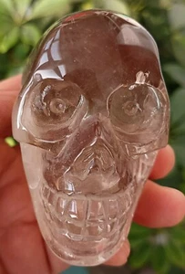 358 g TALLA DE CRISTAL/ESQUELETO DE CRISTAL DE CUARZO NATURAL AHUMADO 1 - Imagen 1 de 11