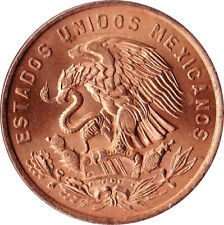 MEXICO 5 PIECE VINTAGE ~UNCIRCULATED ~1960S COIN SET, 1 TO 50 CENTAVOS