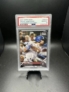 Travis Jankowski 2023 Topps Now #WS14 Texas Rangers World Series PSA 10 - Picture 1 of 4