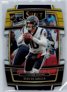 2022 Panini Select #65 Davis Mills Gold Black Die Cut Houston Texans - Picture 1 of 2