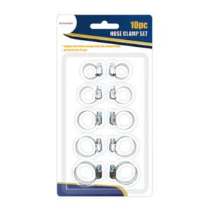 Surtido Kit de Abrazaderas de Manguera de Acero Inoxidable Juego de Clips Ajustables Jardín Hogar 10 piezas - Imagen 1 de 5