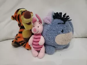 winnie the pooh plush Piglet, Tigger, and Eeyore - Picture 1 of 6