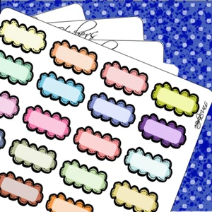 Bubble Colorful Doodles Note Jot Hand Drawn Planner Stickers Organizer Journals - Picture 1 of 2