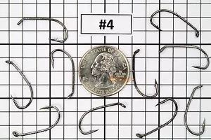 100x #4 Baitholder Fishing Hooks Offset Strong Chemically Sharpened Jig USA! - Picture 1 of 5