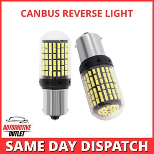 2x BOMBILLAS DE REVERSA FAROS TRASEROS LATERALES 144 LED 1156 P21W BLANCO 12V PARA CANBUS - Imagen 1 de 10